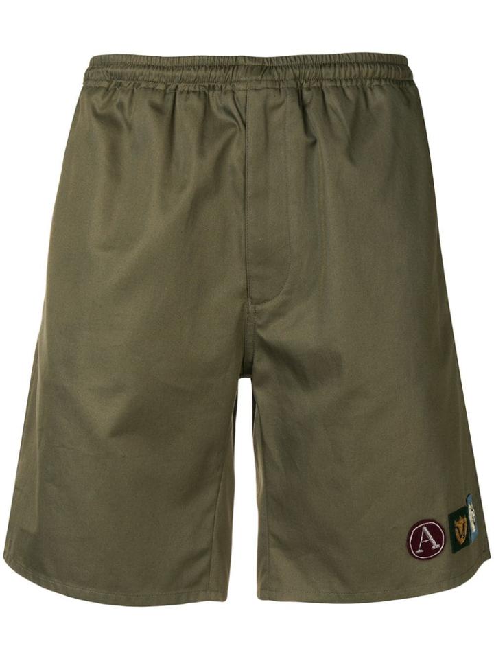 Alexander Mcqueen Logo Shorts - Green