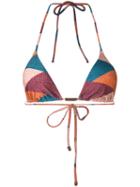 Vix Geometric Print Bikini Top, Women's, Size: Medium, Polyamide/spandex/elastane