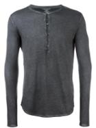 Majestic Filatures Round Neck Longsleeved T-shirt, Men's, Size: Medium, Grey, Viscose/spandex/elastane/cotton