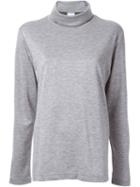 Cityshop Turtleneck Relaxed Fit Sweatshirt, Women's, Grey, Polyester/tencel