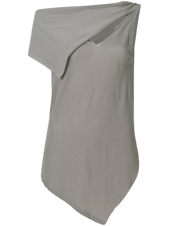 Yohji Yamamoto Cutout Flap Vest - Grey