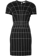 Mugler Grid Print Shortsleeved Dress