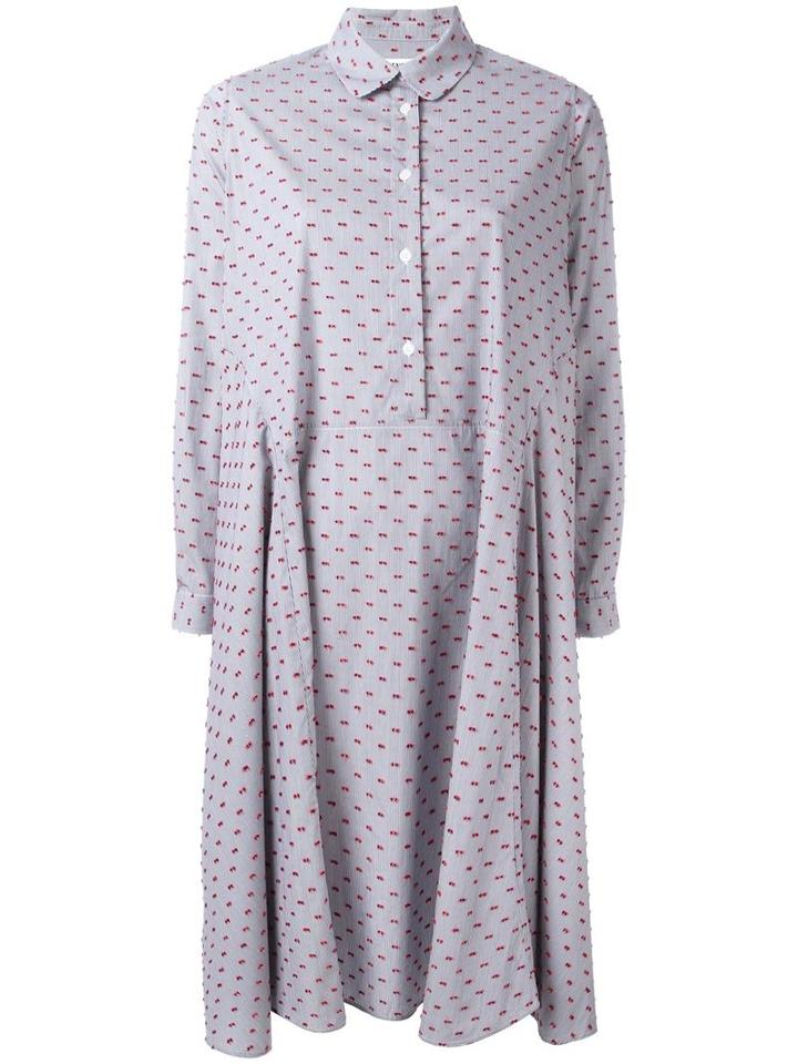 Henrik Vibskov Striped Shirt Dress, Women's, Size: Xs, Blue, Cotton/polyurethane/polyimide