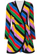 Philosophy Di Lorenzo Serafini Striped Wrap Dress - Multicolour