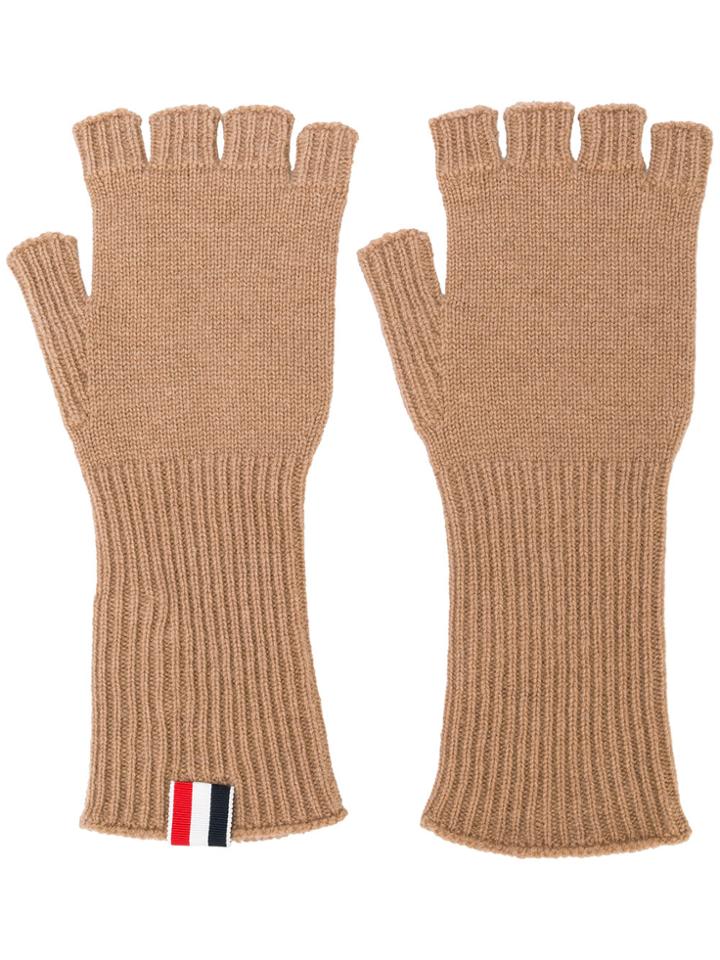 Thom Browne Fingerless Cashmere Gloves