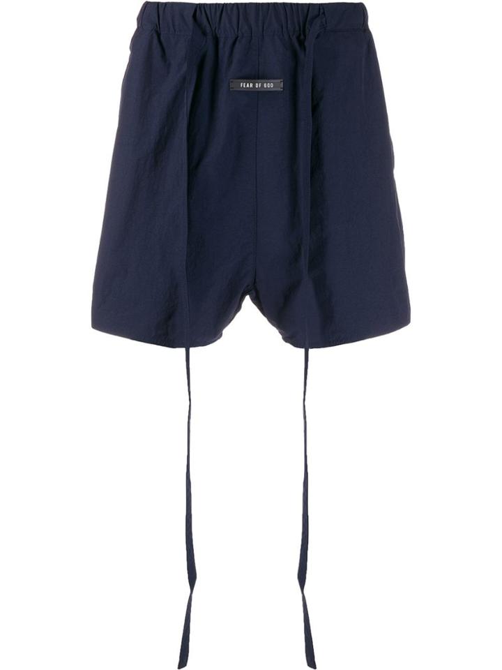 Fear Of God Tie Waist Shorts - Blue