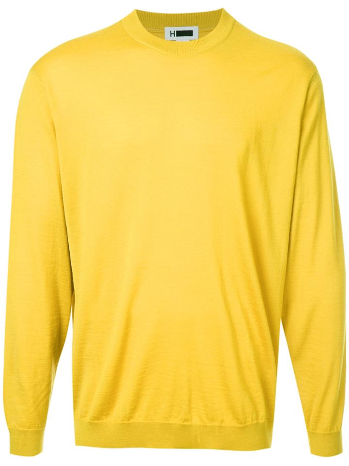 H Beauty & Youth Crew Neck Sweater - Yellow & Orange