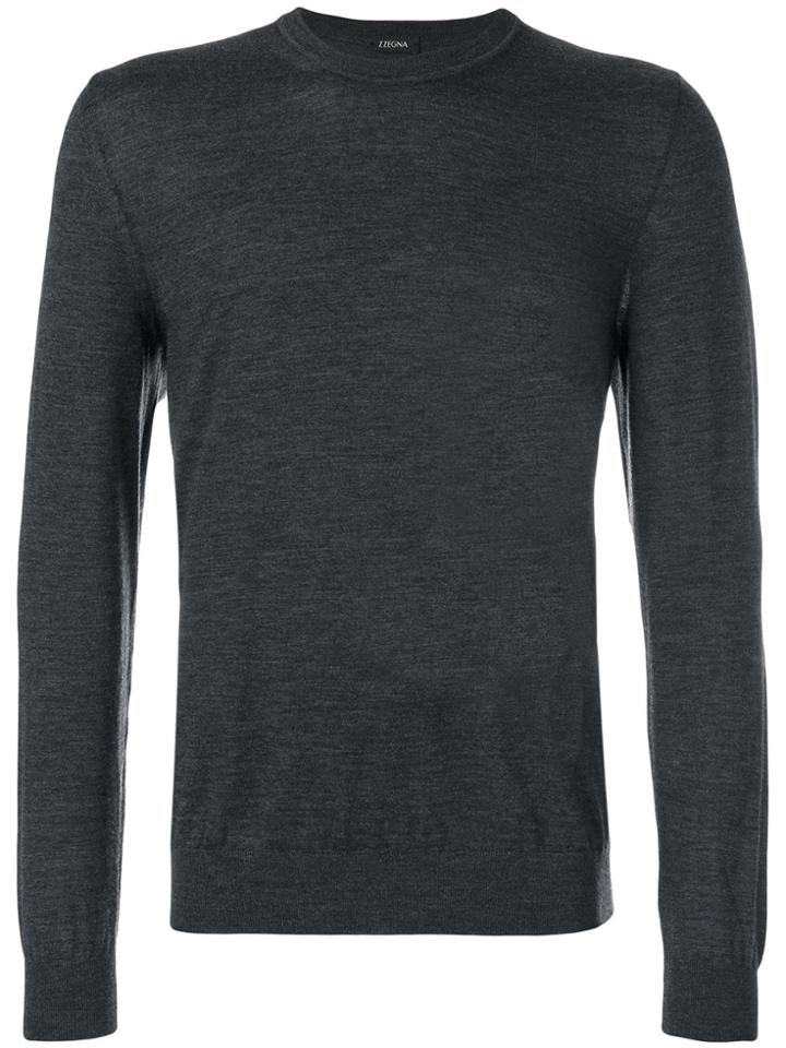 Z Zegna Long Sleeved T-shirt - Grey
