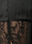 Ann Demeulemeester Biker Shorts With Lace Panels - Black
