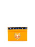 Kenzo Abstract Tiger Print Cardholder - Orange