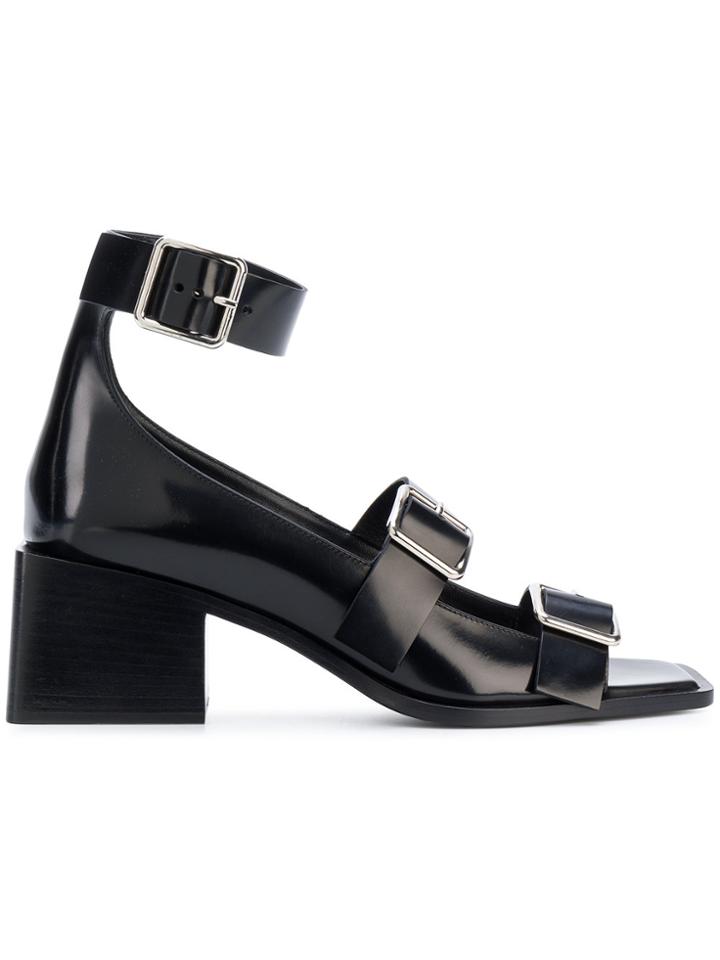 Jil Sander Multi Strap Sandals - Black