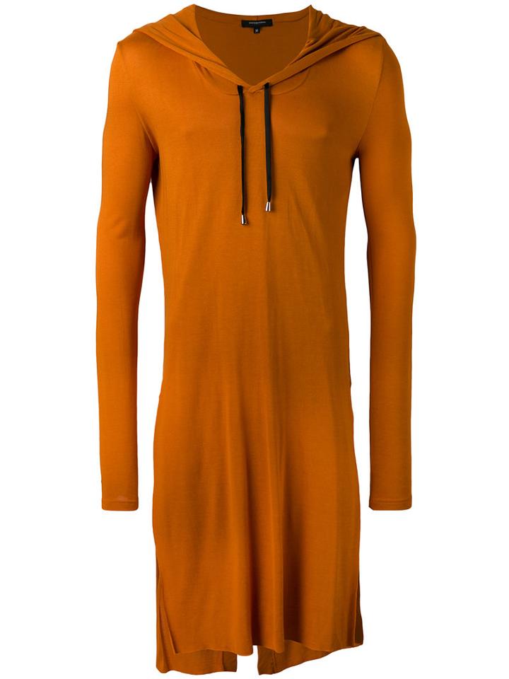 Unconditional - Hooded Tails T-shirt - Men - Rayon - L, Yellow/orange, Rayon