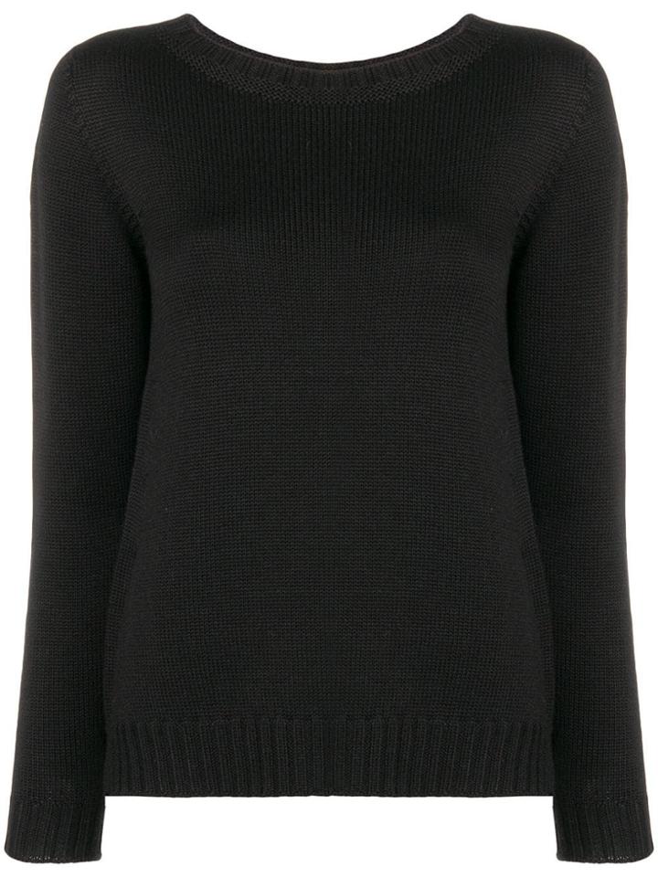 Blanca Basic Jumper - Black