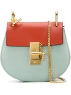 Chloé - Mini Drew Shoulder Bag - Women - Calf Leather - One Size, Blue, Calf Leather