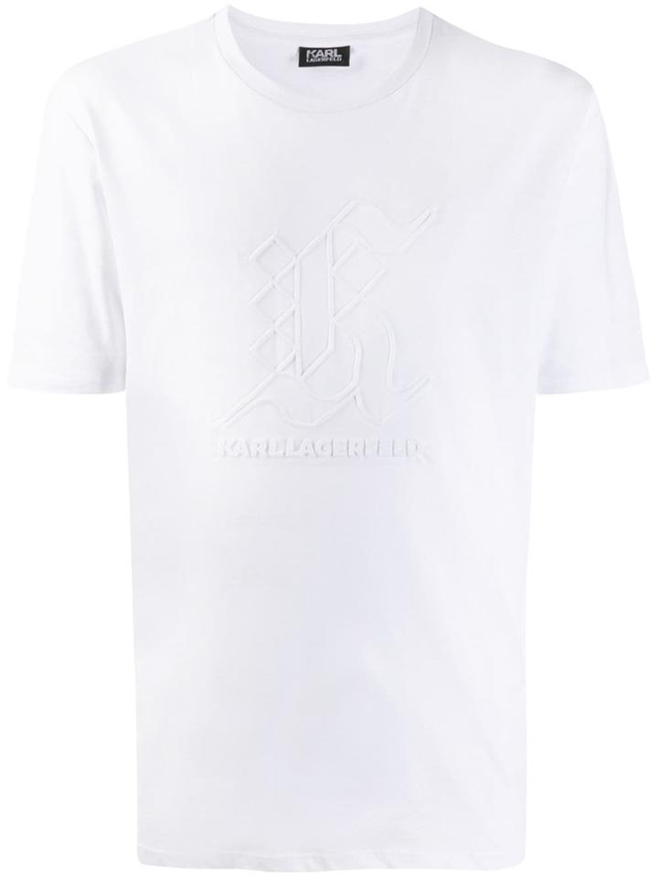 Karl Lagerfeld Logo Stamp T-shirt - White