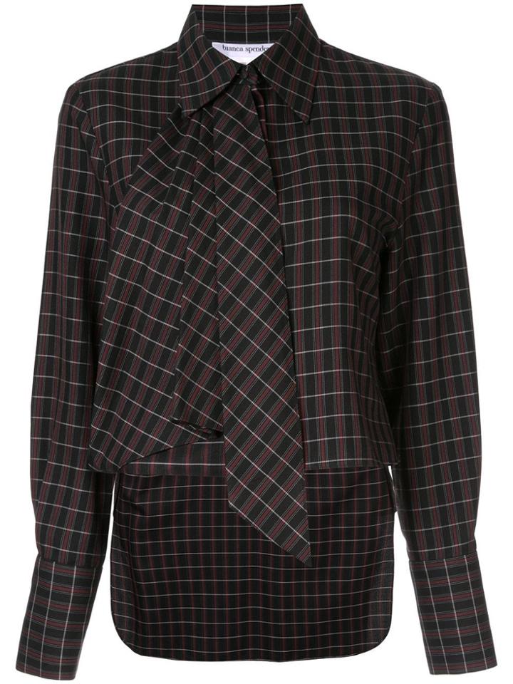 Bianca Spender Checked Shirt - Red