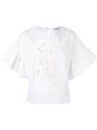 Marques'almeida Check Print Asymmetric Top - White