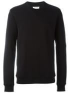Maison Margiela Elbow Patch Sweatshirt, Men's, Size: 50, Black, Cotton/calf Leather