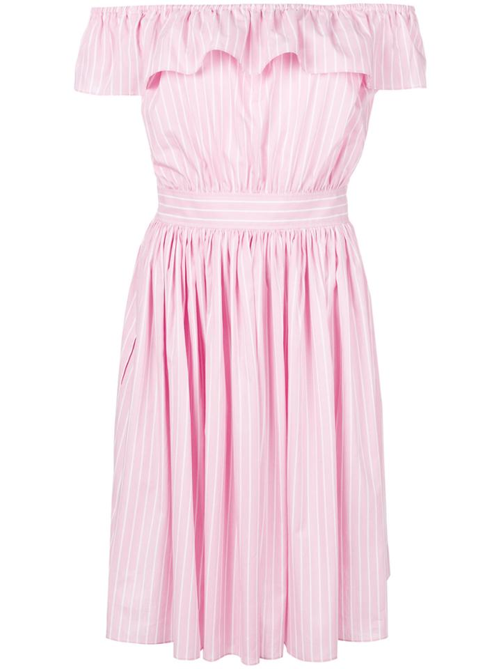 Miu Miu Strapless Design Dress - Pink & Purple