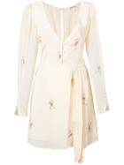 For Love And Lemons Scorpion Embroidered Mini Dress - White
