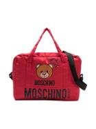 Moschino Kids Toy Logo Print Changing Bag - Red