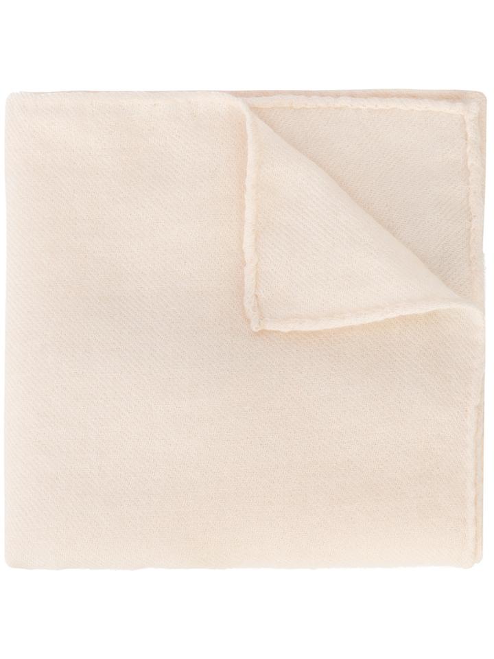 Ryan Roche Woven Cashmere Scarf - Nude & Neutrals