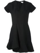 Carven - Flared Dress - Women - Silk/polyester/acetate - 36, Black, Silk/polyester/acetate