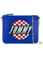 Tommy Hilfiger Printed Logo Pouch - Blue