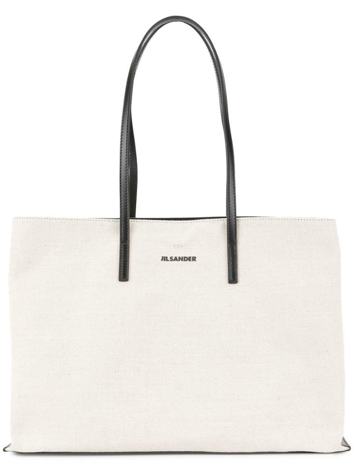 Jil Sander Shopper Md Bag - Neutrals