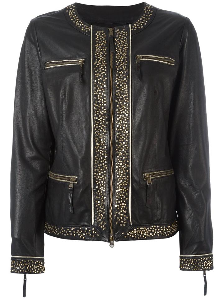 Alessandra Chamonix - Susanne Jacket - Women - Cotton/leather - 42, Women's, Black, Cotton/leather