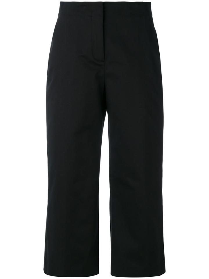 Versace - Cropped Trousers - Women - Cotton/spandex/elastane - 40, Women's, Black, Cotton/spandex/elastane
