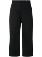 Versace - Cropped Trousers - Women - Cotton/spandex/elastane - 40, Women's, Black, Cotton/spandex/elastane