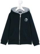 Diesel Kids - Logo Patch Hooded Sweatshirt - Kids - Cotton - 6 Yrs, Blue