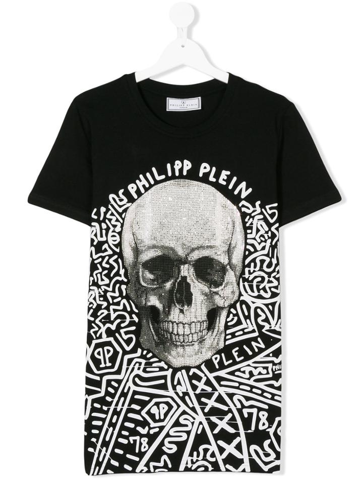 Philipp Plein Junior Hear Me T-shirt - Black