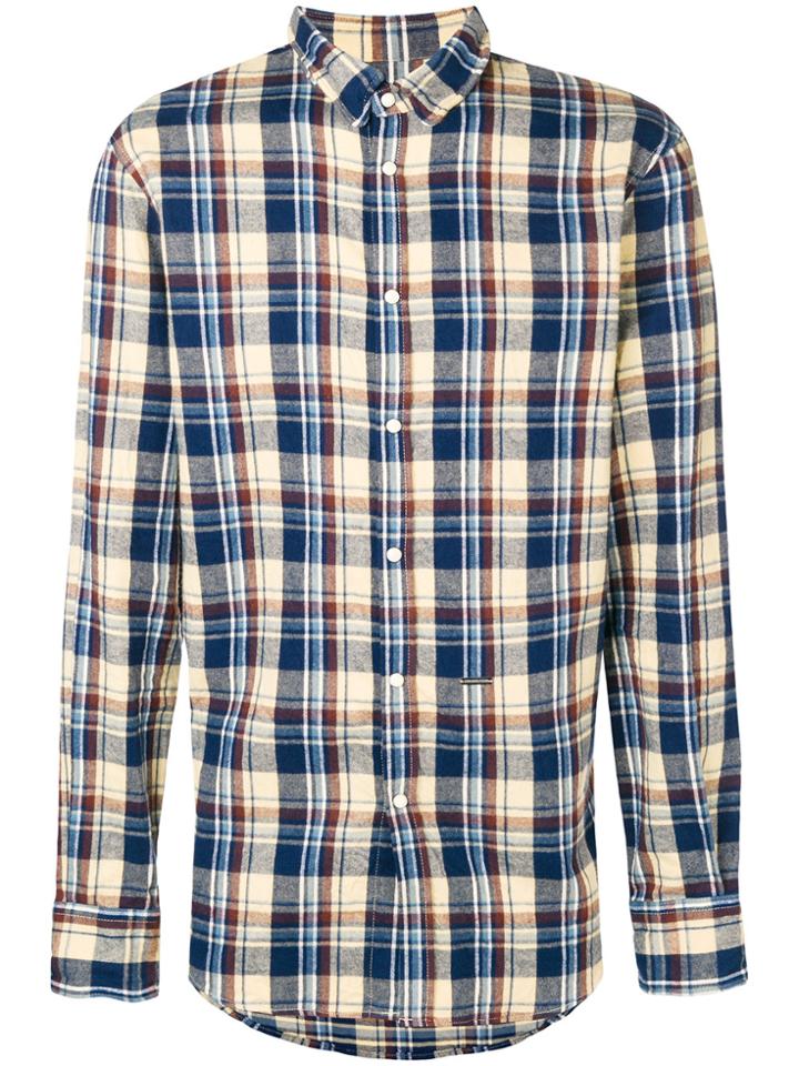 Dsquared2 Check Long-sleeve Shirt - Yellow & Orange