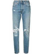 Levi's Distressed High-rise Jeans, Size: 29, Blue, Cotton
