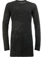 11 By Boris Bidjan Saberi Long Sweatshirt, Men's, Size: Small, Black, Cotton