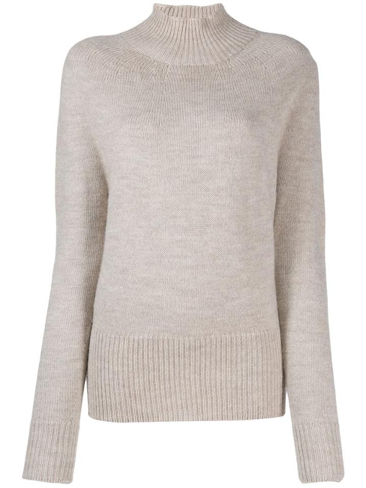 Erika Cavallini High Neck Sweater - Neutrals