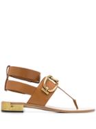 Tod's T-bar Sandals - Brown