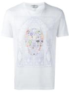 Alexander Mcqueen Skull Print T-shirt, Men's, Size: Small, White, Cotton