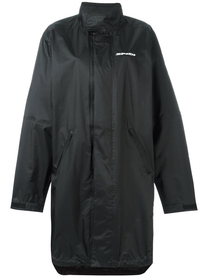 Alyx Logo Print Windbreaker Coat - Black