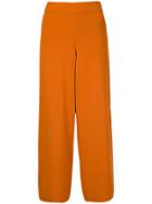 Estnation Wide Leg Cropped Trousers - Yellow & Orange