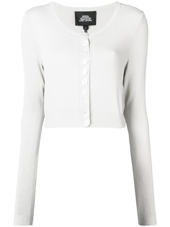 Marc Jacobs Cropped Buttoned Cardigan - Neutrals