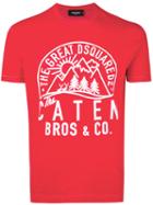 Logo Printed T-shirt - Men - Cotton - Xl, Red, Cotton, Dsquared2