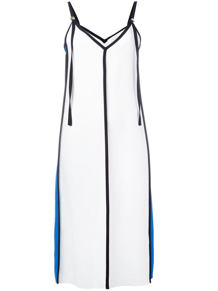 Victoria Beckham - Spaghetti Straps Shift Dress - Women - Polyester - 6, White, Polyester