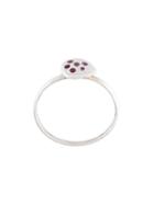Natasha Collis Large Nugget Ring, Women's, Size: 56.9, Metallic, Sterling Silver/sapphire/ruby