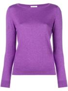 Snobby Sheep Boat Neck Sweater - Purple
