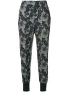 Stella Mccartney Hibiscus Print Trousers - Grey