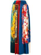 Salvatore Ferragamo Long Sumatra Skirt - Blue