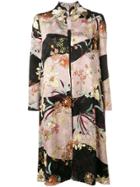 Antonio Marras Floral Single-breasted Coat - Black